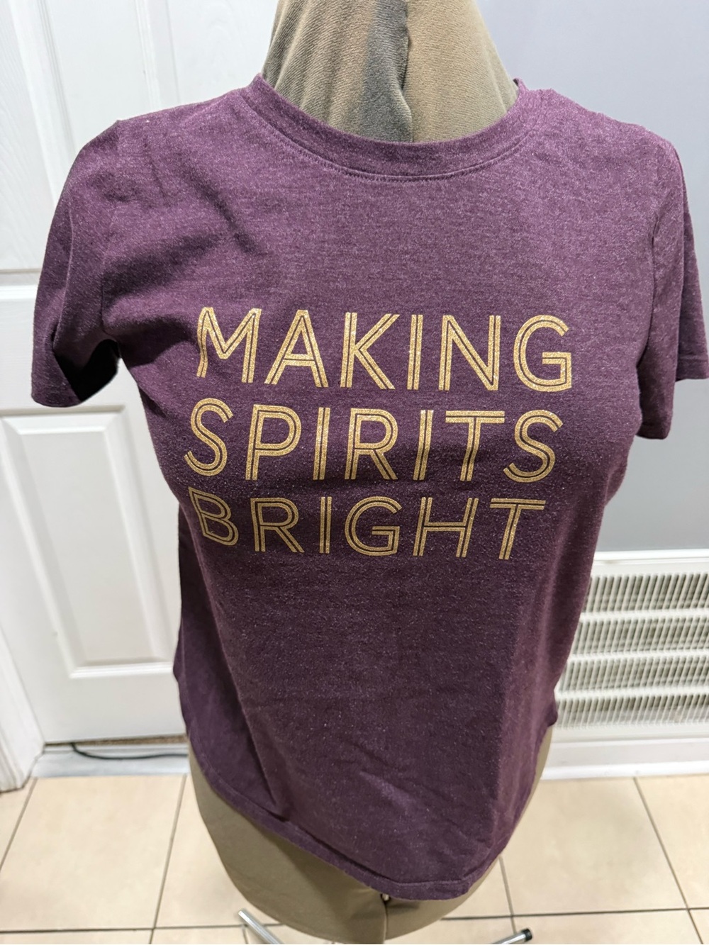 Sonoma Purple Graphic Tee with Gold Lettering